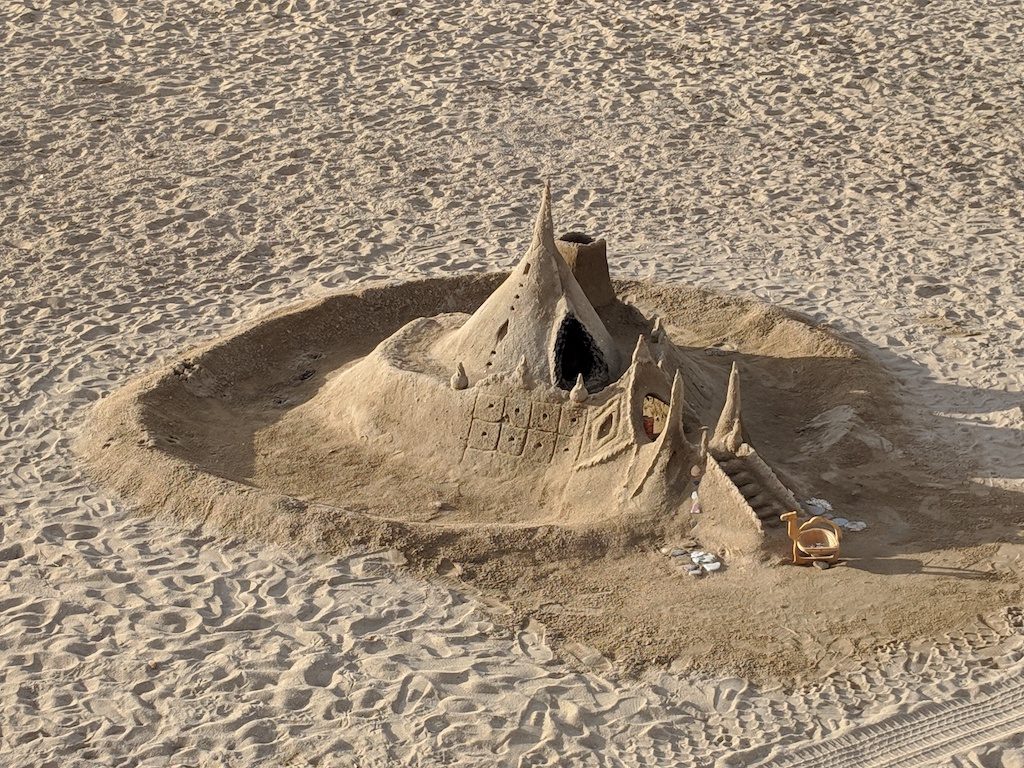 砂のお城の写真